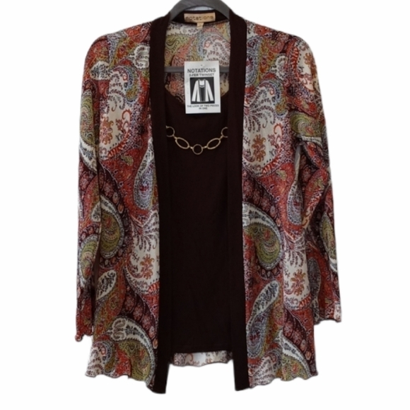Notations twinset look of two pieces in one small - Picture 1 of 5